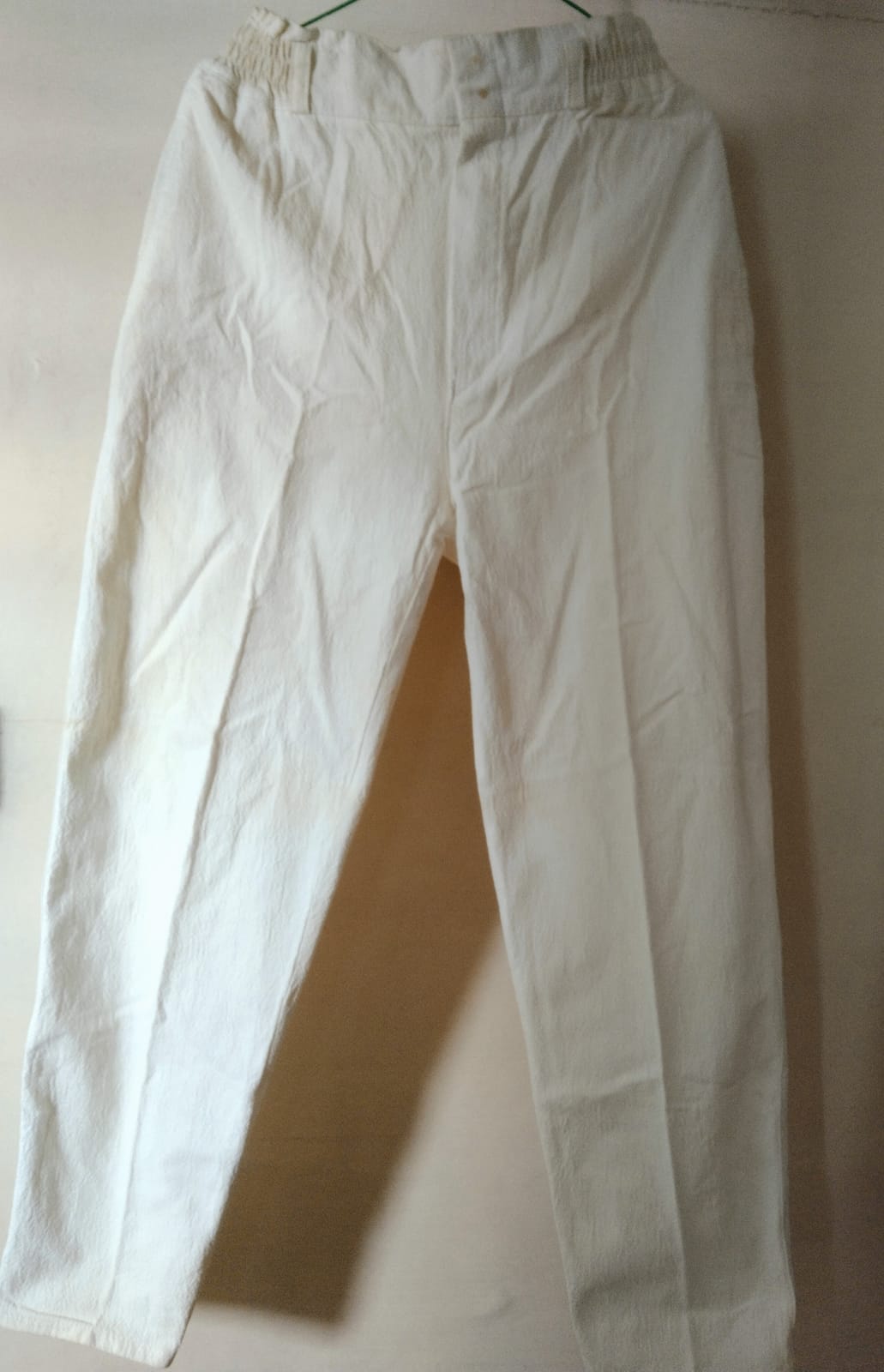 Casual White Relaxed Fit Pants