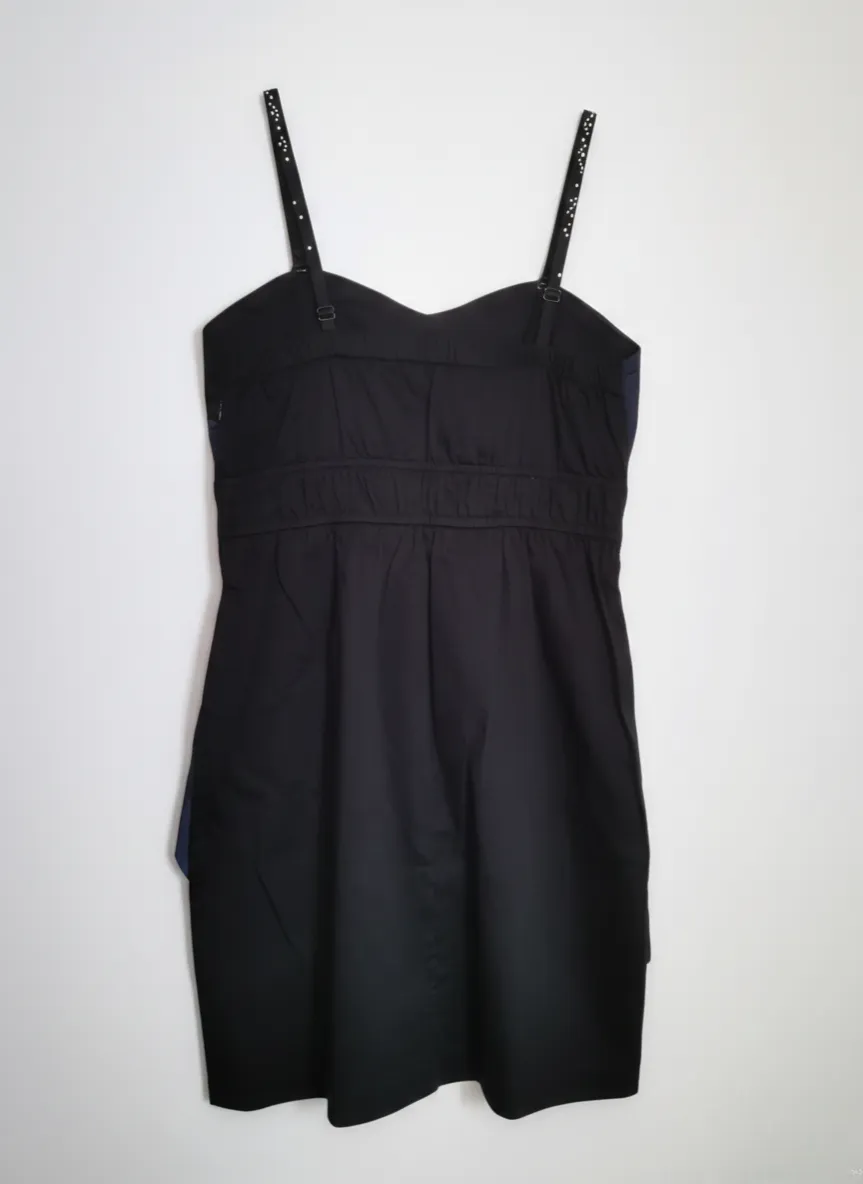 NA Women Navy Blue Spaghetti Strap Prom Night Event Dinner Dress - Photo 2