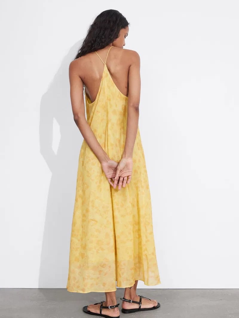 & Other Stories & Other Stories - Yellow Halter Dress - Photo 3