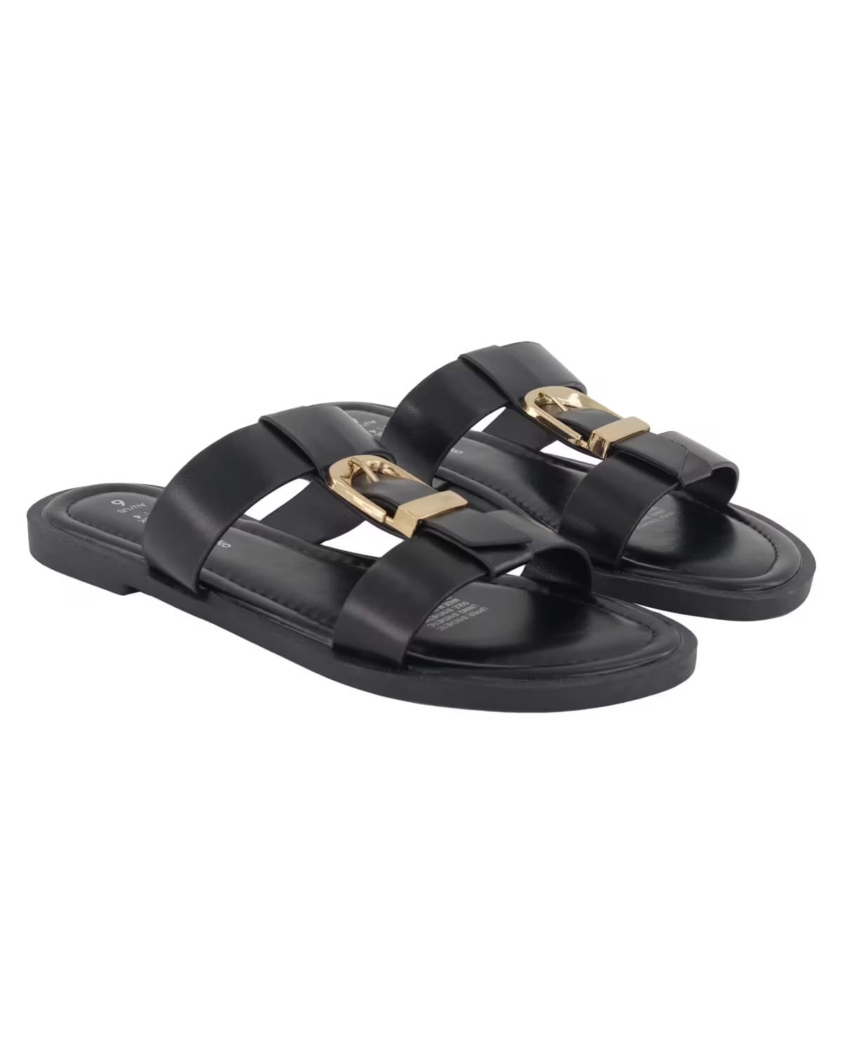 Black Buckle Sliders - Photo 2
