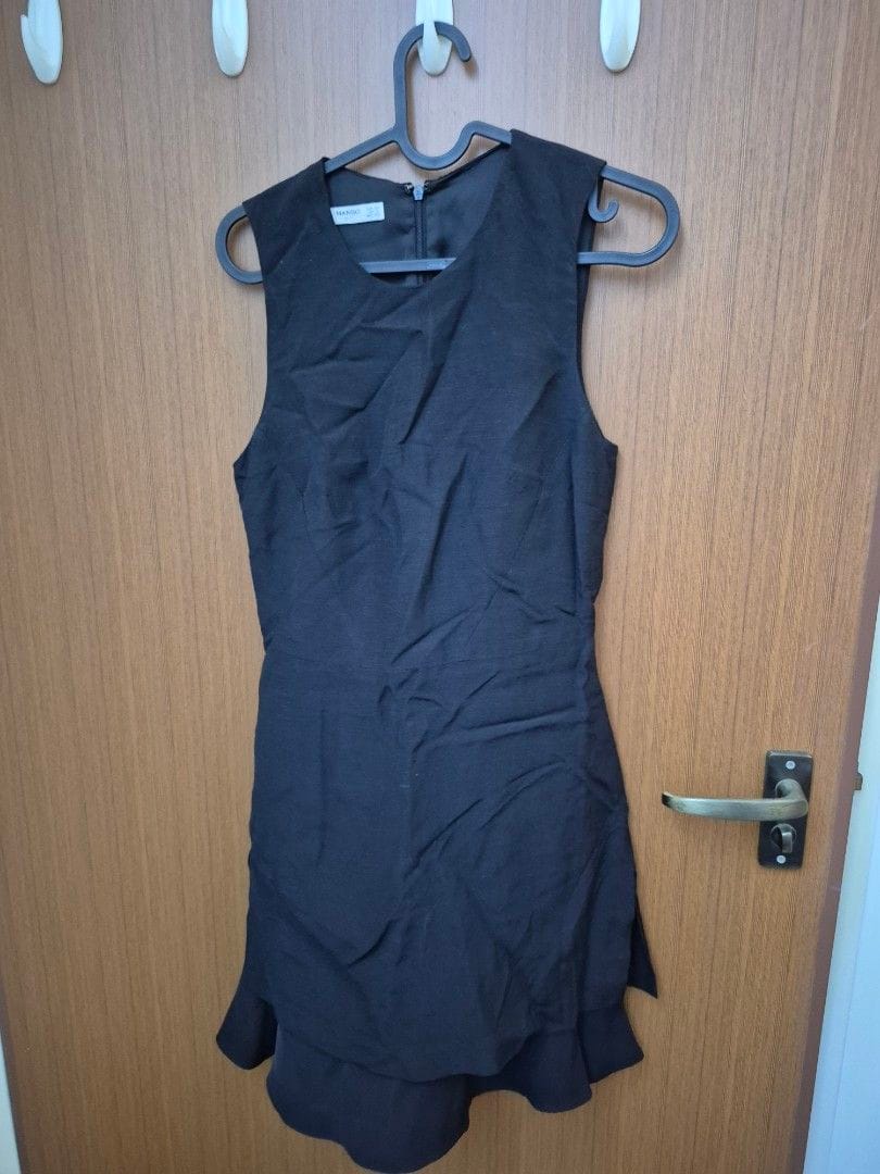 Chic Mango Black Dress (XS) - Perfect Fit!