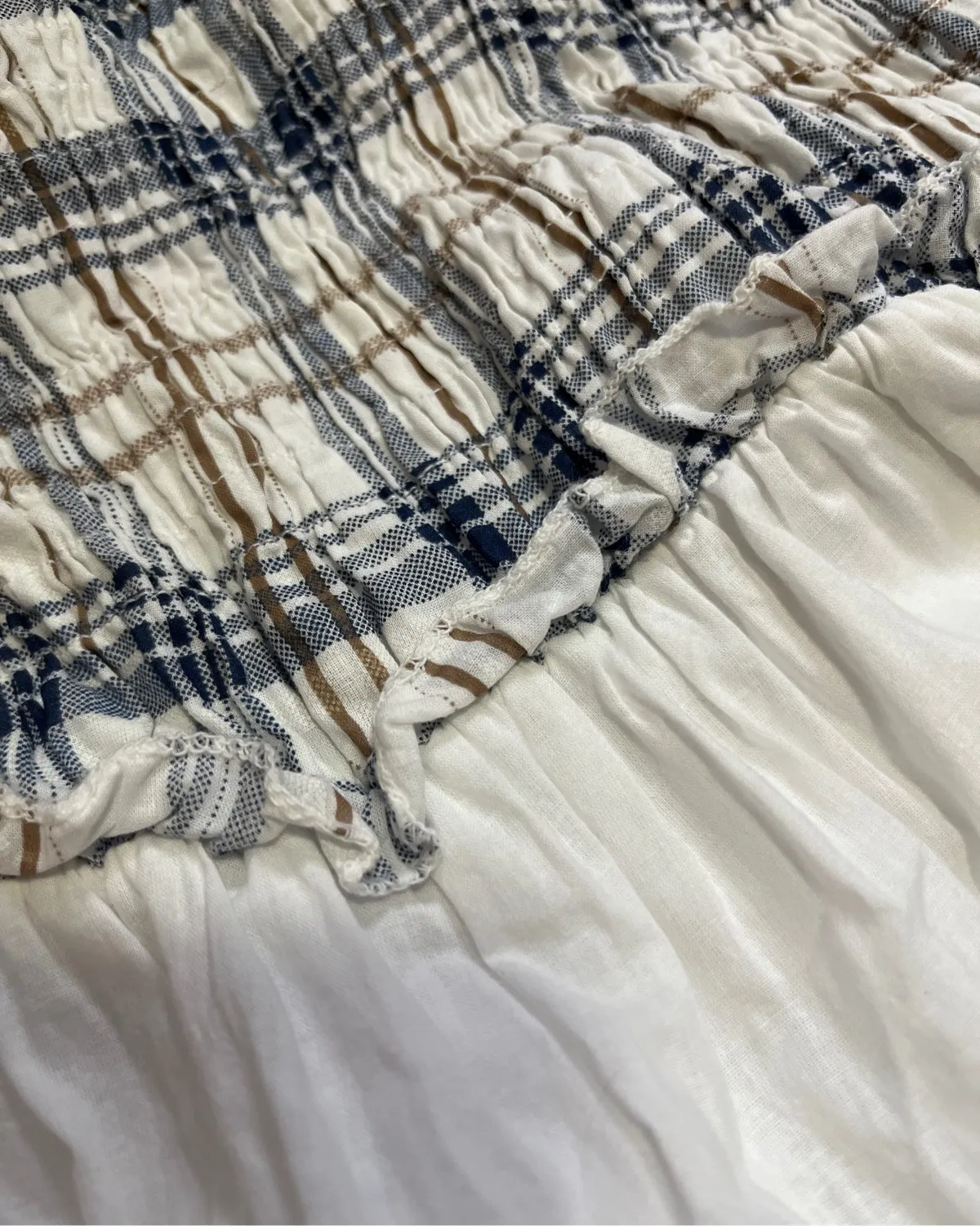 Plaid tiered dress with spaghetti straps - Photo 3