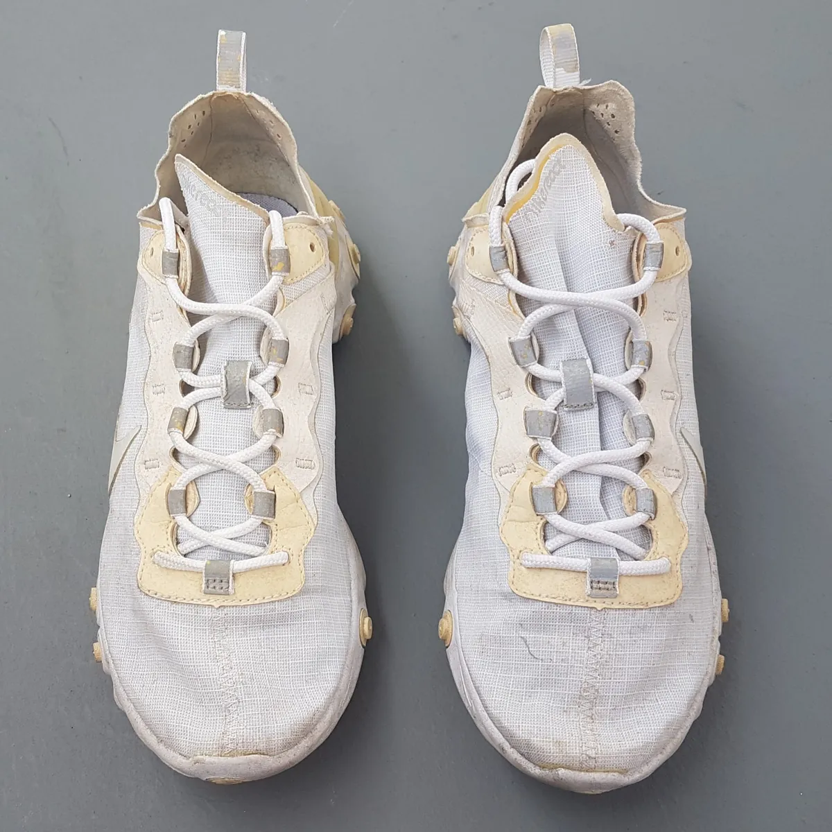 Nike Original NIKE Running Shoes, Nike REACT Element 55 Sneakers, US 9, UK 8, EU 42.5, CM 27, Pale Ivory Colorway, Lightweight Translucent Textile, Foam Midsole, Cosmopolitan, Timeless Appeal, Urban Style, Pop Culture, Active Lifestyle, Cult Street Fashion - Photo 3