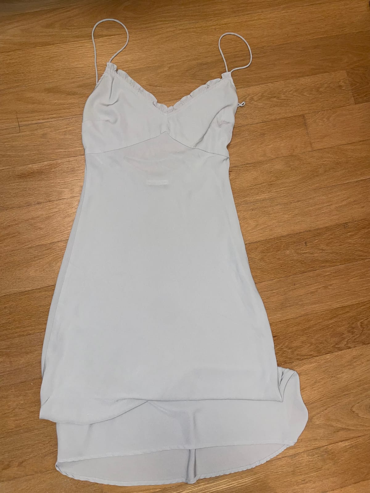 Chic Blue-Grey Slip Dress