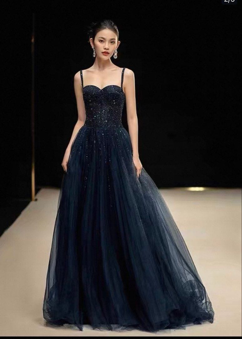 Sparkly navy bridesmaid dress - glam vibes! - Photo 4