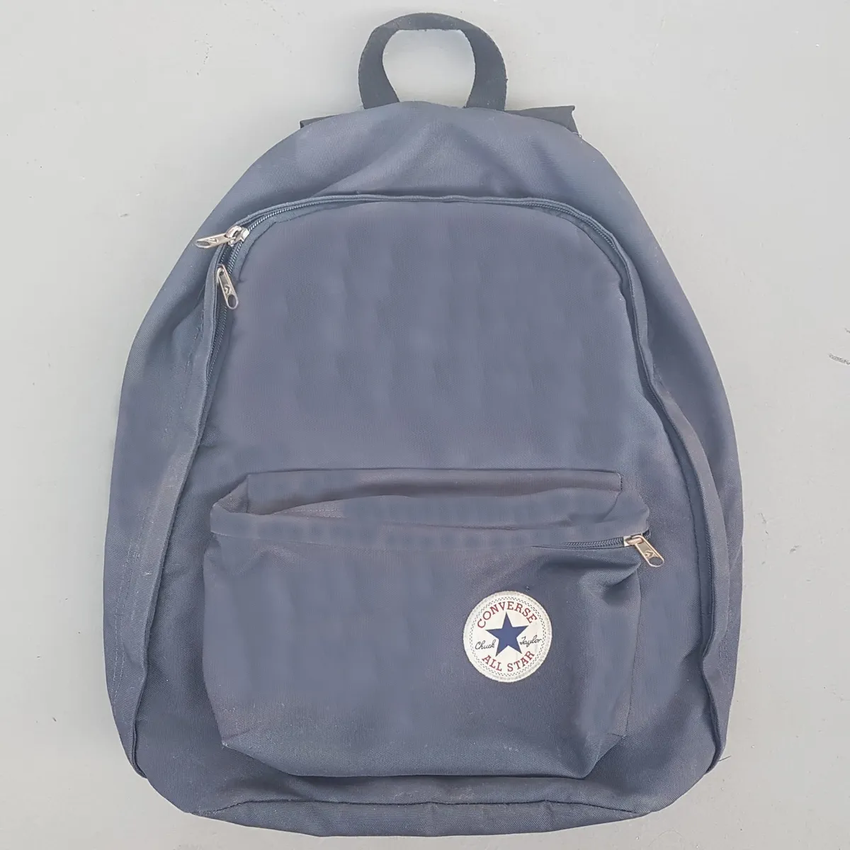 CONVERSE Classic CONVERSE Backpack, Navy Blue Haversack, All Star Circular Logo, Original CONVERSE Rucksack, Cosmopolitan, Urban Style, Sophistication, Travel Pack, Outdoor Gear, Backpacker, Streetwise, Pop Culture, Active Lifestyle