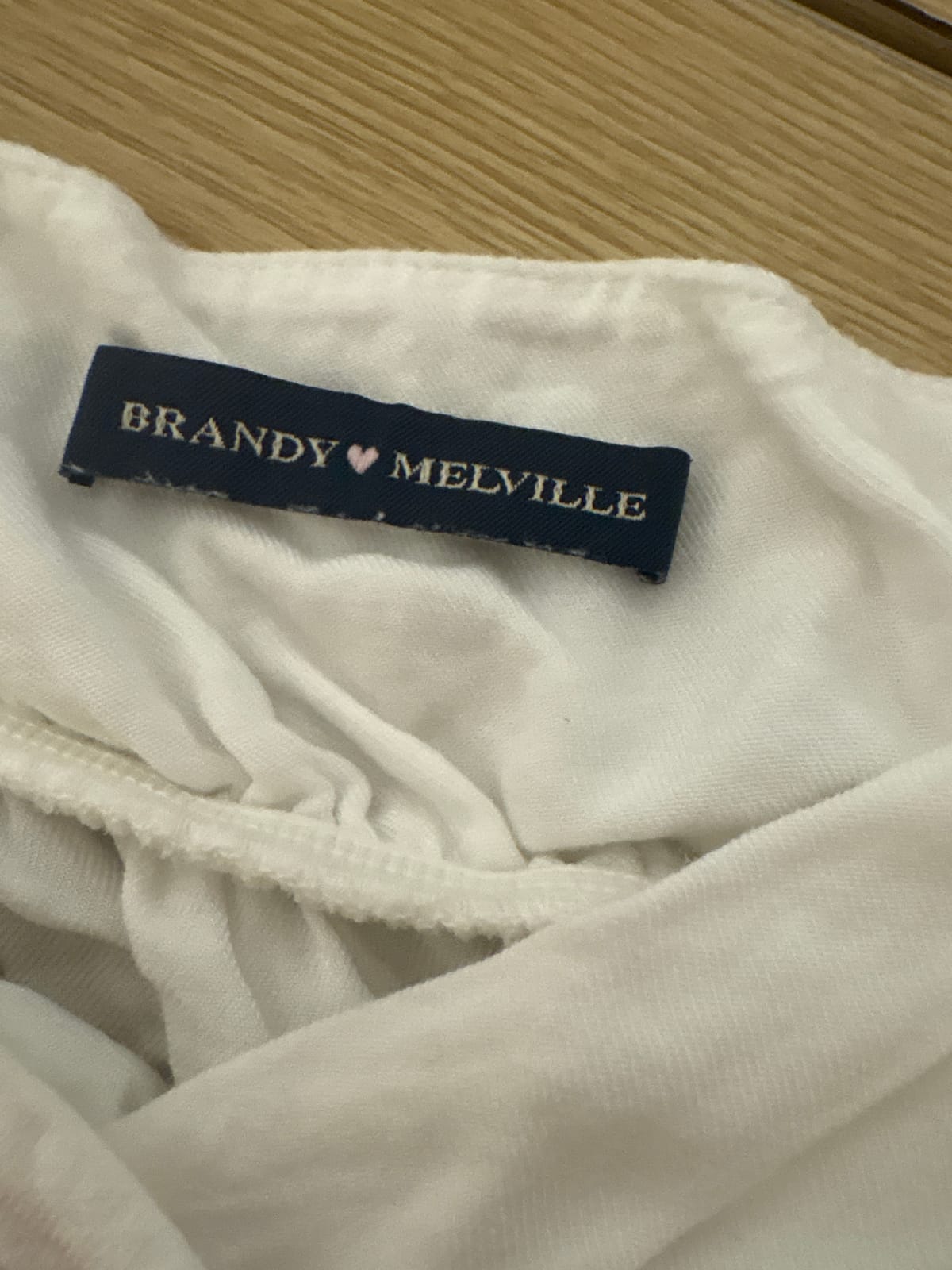 Brandy Melville White Babydoll Tank Top - Summer Vibes - Photo 2