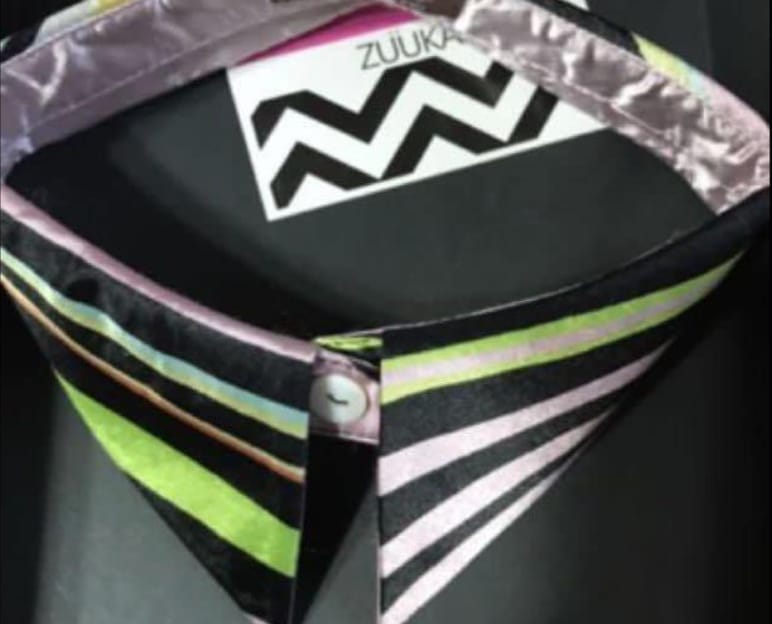 Trendy Striped Detachable Collar