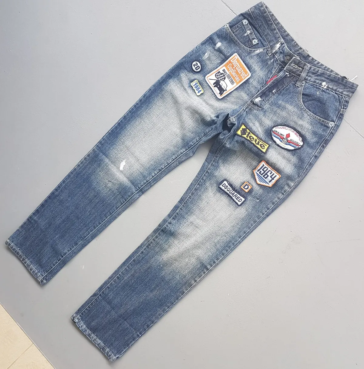 Dsquared² Retro Dsquared² Denim Jeans, Made in ITALY, Exquisite D2 Bootcut Jeans, Dsquared² Patchwork, Size 30 Bottoms, Haute Couture, New with Tag, Cosmopolitan, Designer Wear, Sophistication, Vintage Pants, Timeless Classic, Luxury Living, Cult Street Fashion - Photo 7