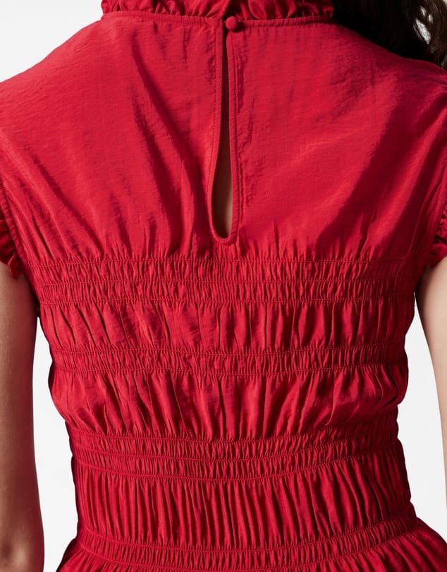 & Other Stories Smocked Frill Top - Photo 3