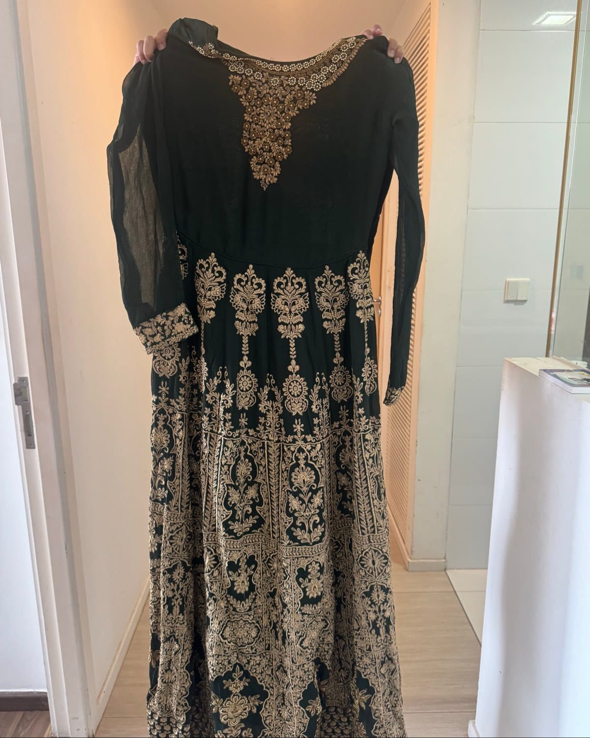 Amristsari Phulkari Anarkali