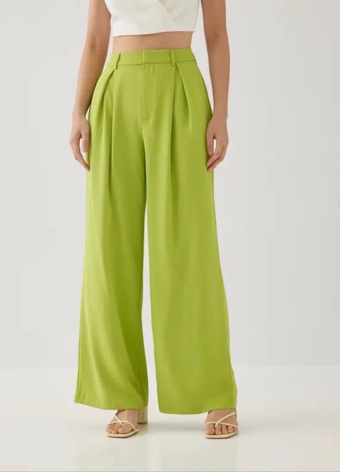 love bonito Love Bonito Gela Green Wide-Leg Pants - Photo 2