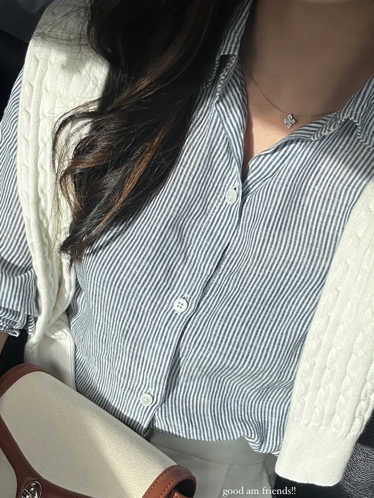 Shushi  Shushi Willa Shirts Linen Stripe Shirt Tung  - Photo 2