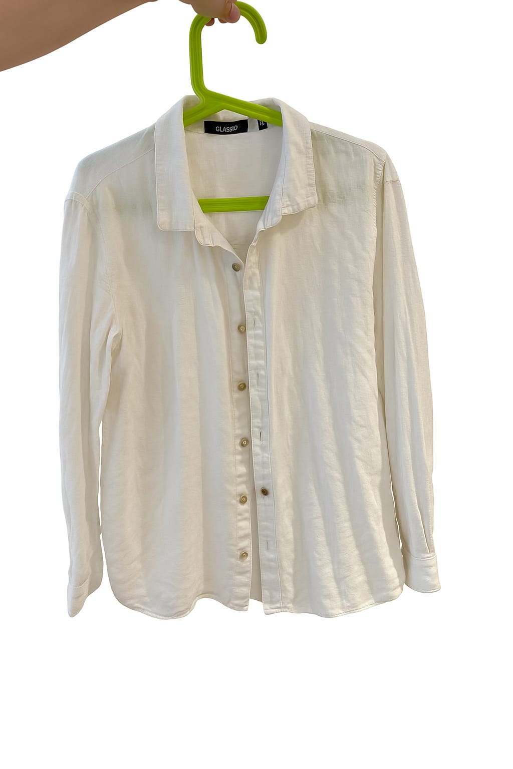 Classic White Button-Up Shirt