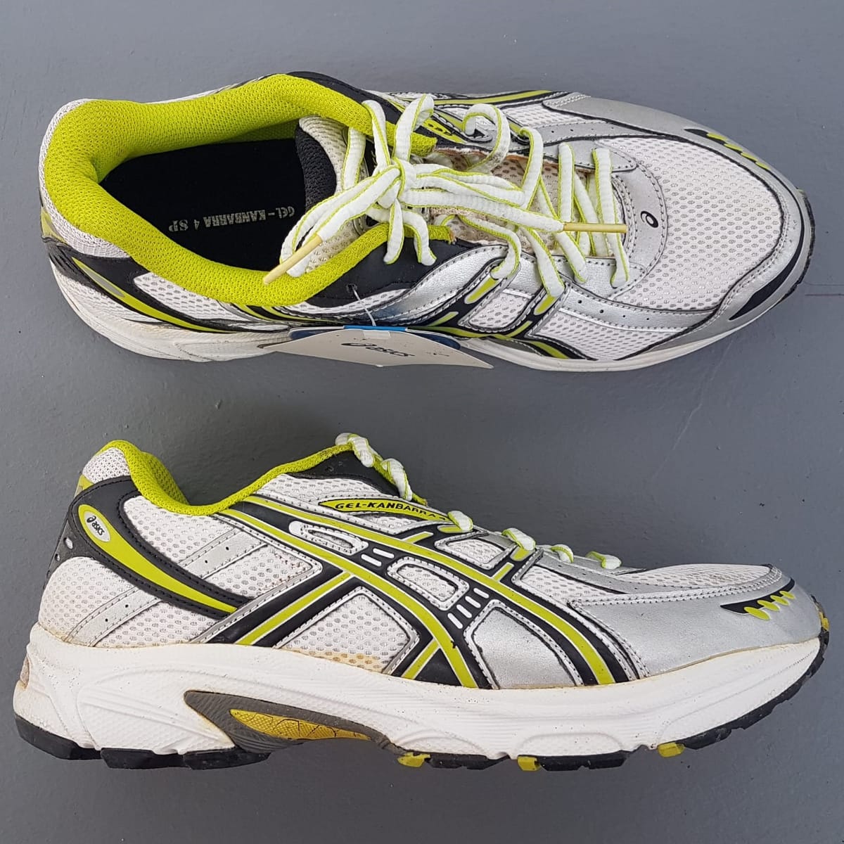 ASICS  Original Asics Designer Sneakers, JAPAN, Asics Gel-Kanabarra 4 SP, Cosmopolitan, Sleek White Running Shoes with Yellow Accents, ASICS® GEL-Kanbarra® 4, EUR 40, US 7, Sophistication, Streetwise, Pop Culture, Roadster, Cult Street Fashion, Active Lifestyle - Photo 6