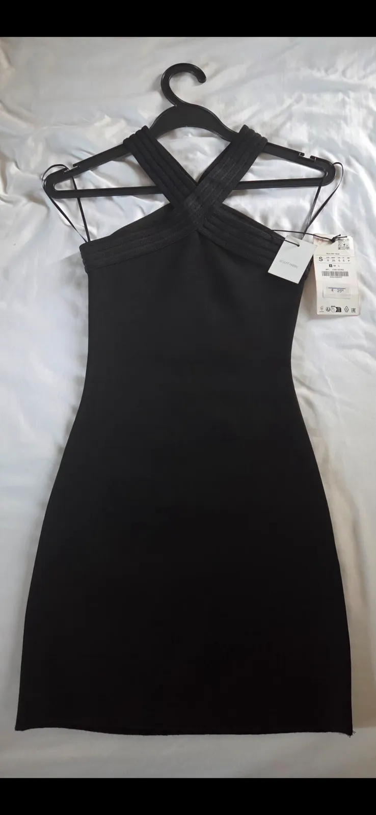 Zara Chic Halter Little Black Dress
