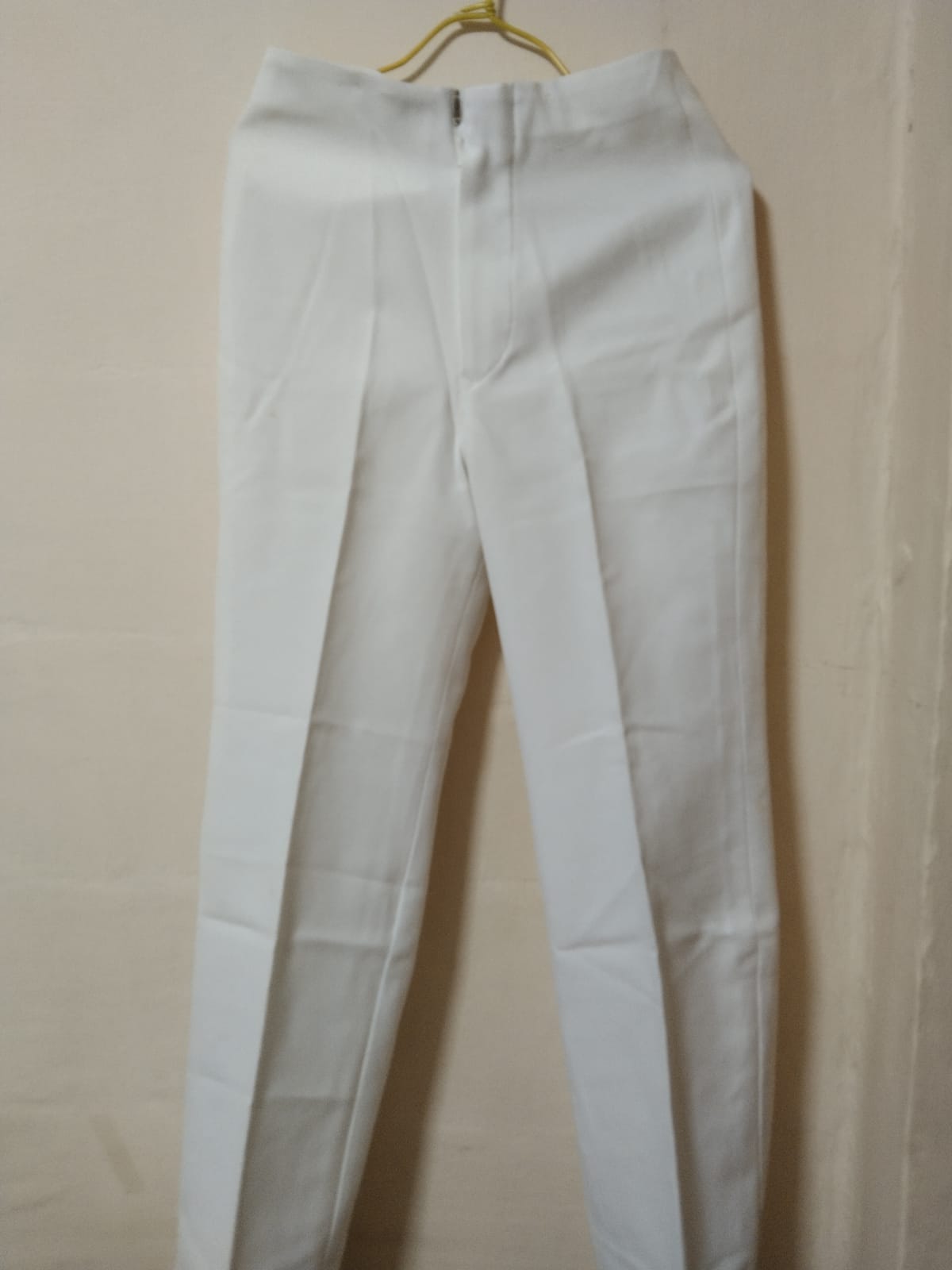 Crisp White Tapered Trousers - Photo 2