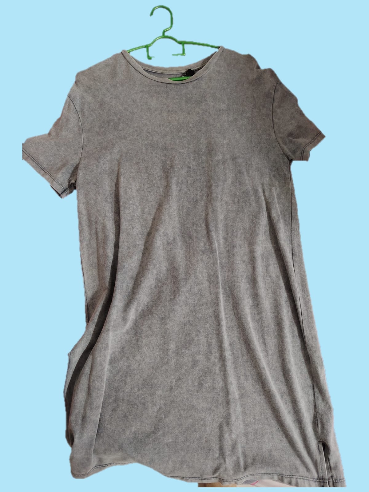 Casual Grey T-Shirt Dress