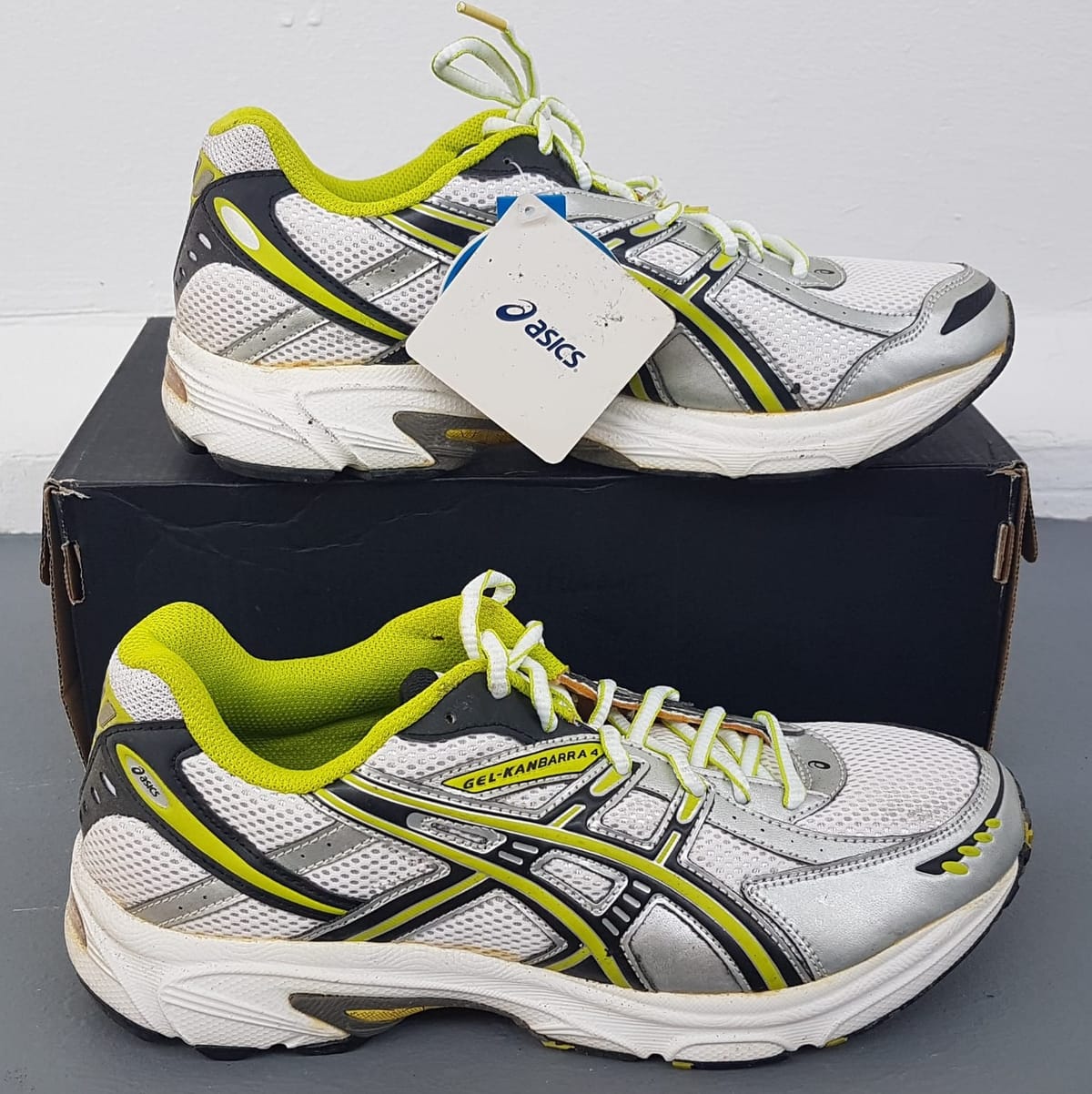 ASICS  Original Asics Designer Sneakers, JAPAN, Asics Gel-Kanabarra 4 SP, Cosmopolitan, Sleek White Running Shoes with Yellow Accents, ASICS® GEL-Kanbarra® 4, EUR 40, US 7, Sophistication, Streetwise, Pop Culture, Roadster, Cult Street Fashion, Active Lifestyle - Photo 2