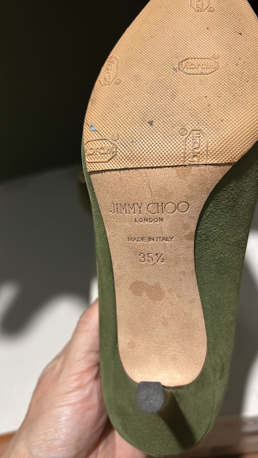 Jimmy Choo Chic Olive Jimmy Choo Heels 35.5 - Photo 3