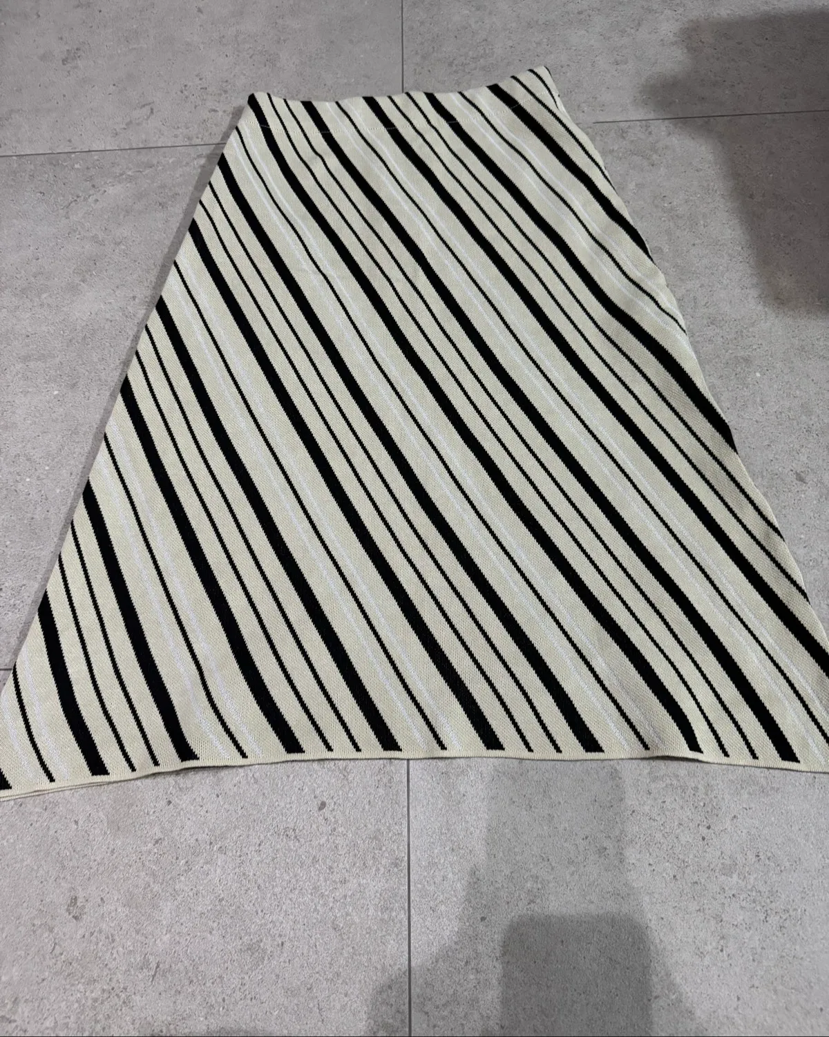 Chic Striped A-Line Skirt