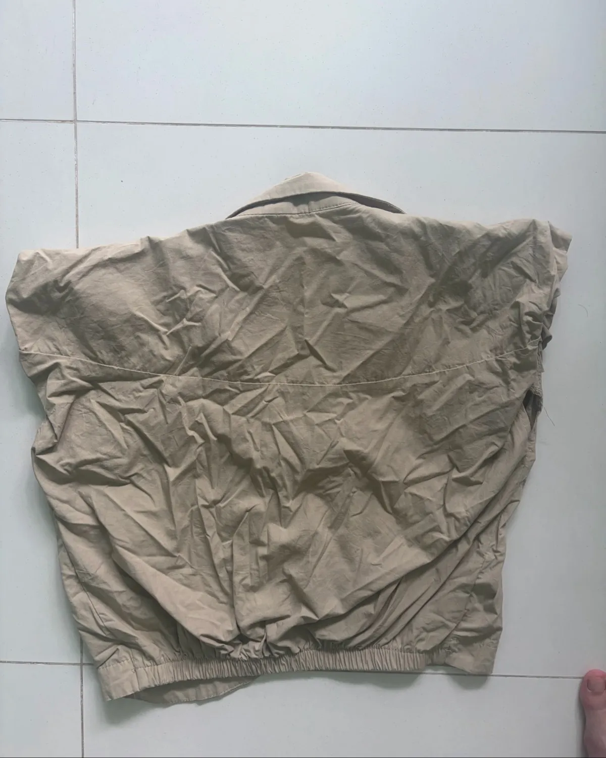 Casual Beige Button-Up Top - Photo 2