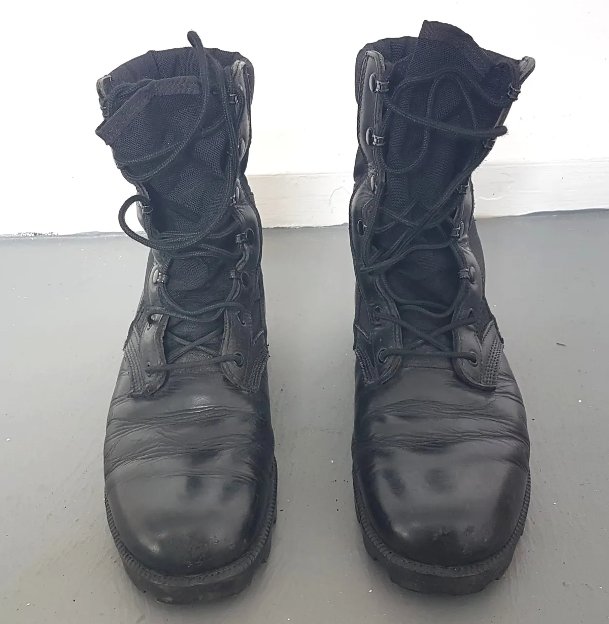 ALTAMA Original ALTAMA Combat Boots, Black Leather Shoes, US 9, UK 8, EU 42, Retro Military Boots, Vintage Tactical Boots, Cosmopolitan, Cool 8 inches High Design, Sophistication, High Performance, Durable & Comfortable, Foot Protection, Safety Shoes, Hiking - Photo 6