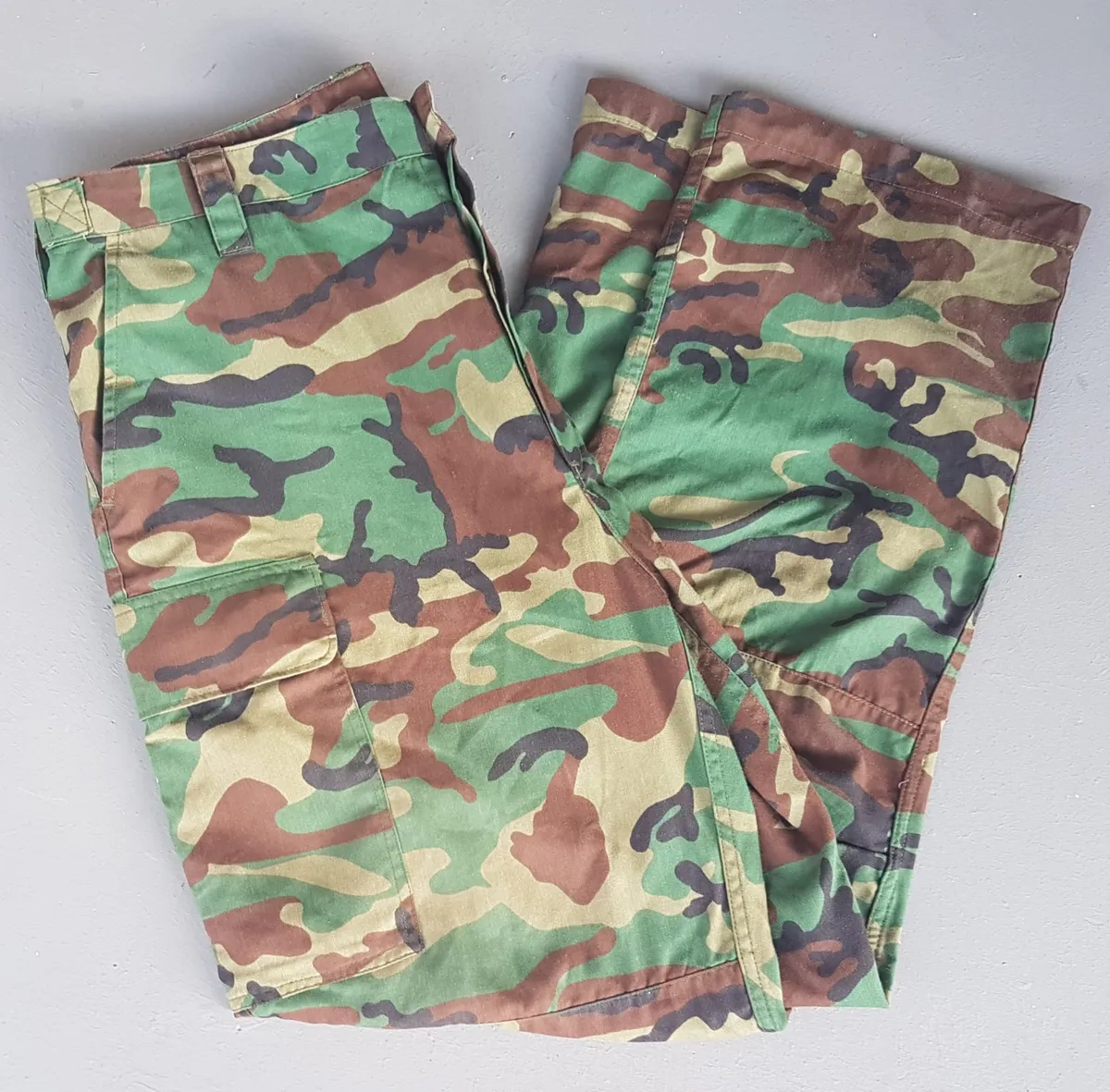 Retro Camouflage Pattern Pants, Size 39, Vintage Military Uniforms, G I Joe Characters, Combat Cargo Pants, Camo Bottoms, Role Play, Call of Duty, Counterstrike, Delta Force, Movie Props, Tactical Gear, Fashion Trousers - Photo 3