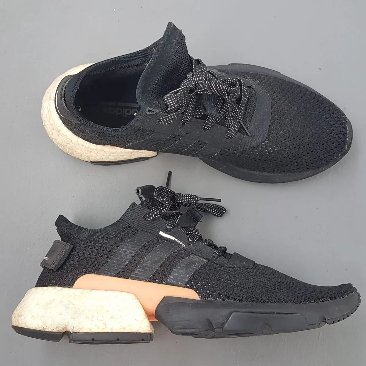 Adidas Adidas Originals POD-S3.1 Sneakers, Core Black Ultra Boost, Distinctive Orange Accent, US 9, UK 8.5, FR 42⅔, JP 270, Cosmopolitan, Pop Culture, Cult Street Fashion, Urban Style, Active Lifestyle, Timeless Appeal, Streetwise, Roadster, Everyday Shoes - Photo 4