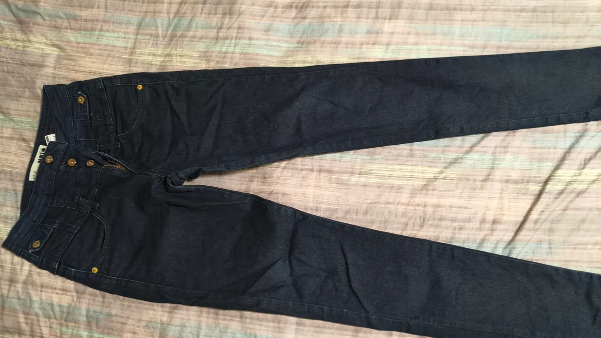 Topshop Topshop Dark Wash Denim Shorts - Photo 2