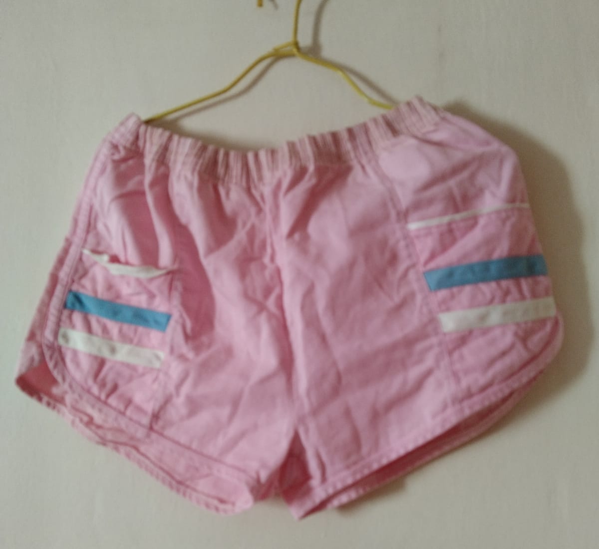 Cute Pink Athletic Shorts with Stripe Detail