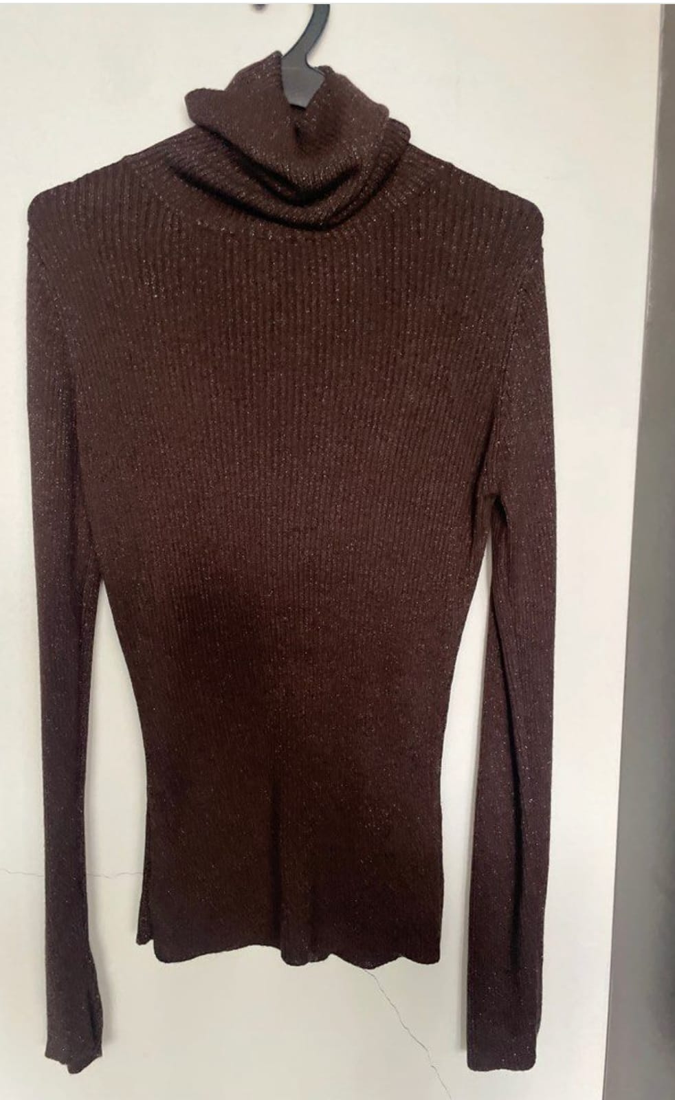 Chic Brown Turtleneck Sweater