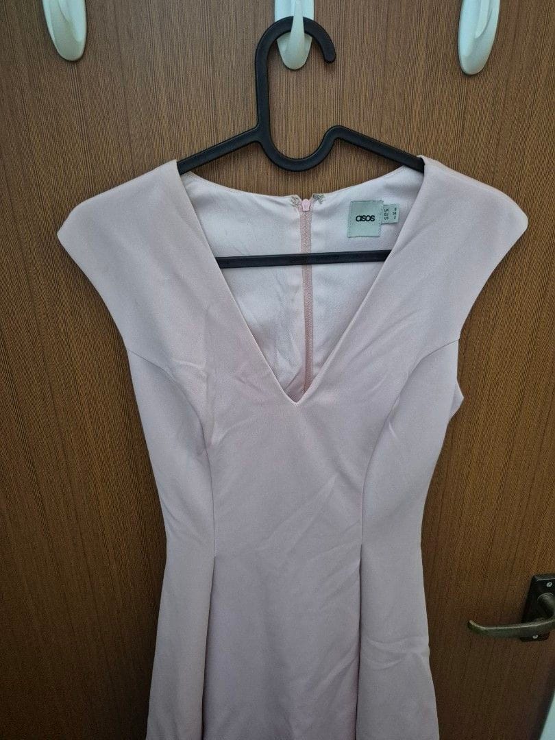 ASOS Chic ASOS Pale Pink V-Neck Dress (UK 6) 💕 - Photo 3