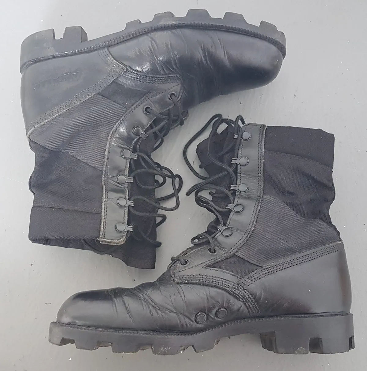 ALTAMA Original ALTAMA Combat Boots, Black Leather Shoes, US 9, UK 8, EU 42, Retro Military Boots, Vintage Tactical Boots, Cosmopolitan, Cool 8 inches High Design, Sophistication, High Performance, Durable & Comfortable, Foot Protection, Safety Shoes, Hiking - Photo 4