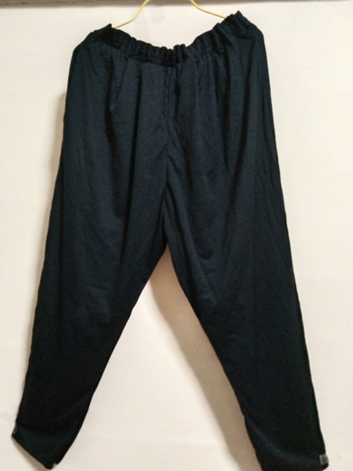 Comfy Elastic Waist Black Pants