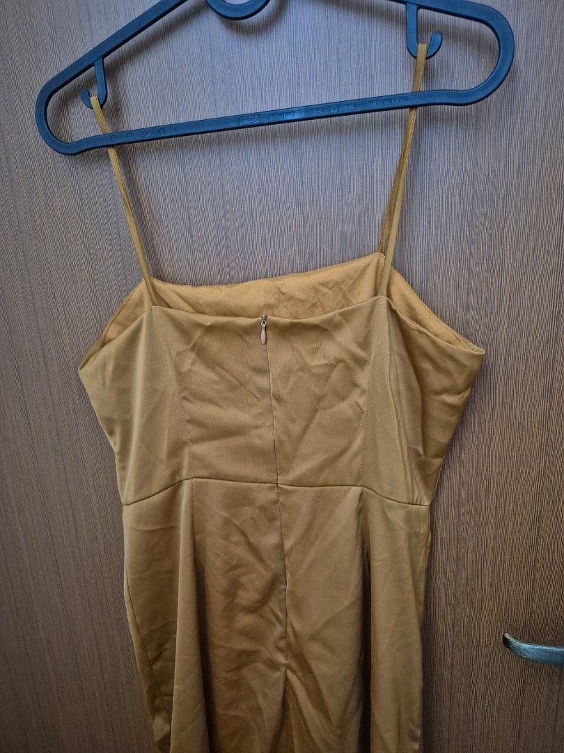 The Editor's Market Mustard Spaghetti Strap Dress - Editor's Market (Size S) - Photo 6