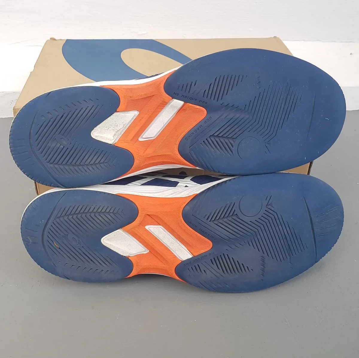ASICS Original ASICS Designer Shoes, GEL-GAME 9 Blue & White Model, UK 9.5, US 10.5, EUR 44.5, CM 28.25, Tennis, Gym, Court Sneakers, Cosmopolitan, Roadster, Sophistication, Streetwise, Urban Style, Pop Culture, Cult Street Fashion, Everyday Shoes - Photo 5