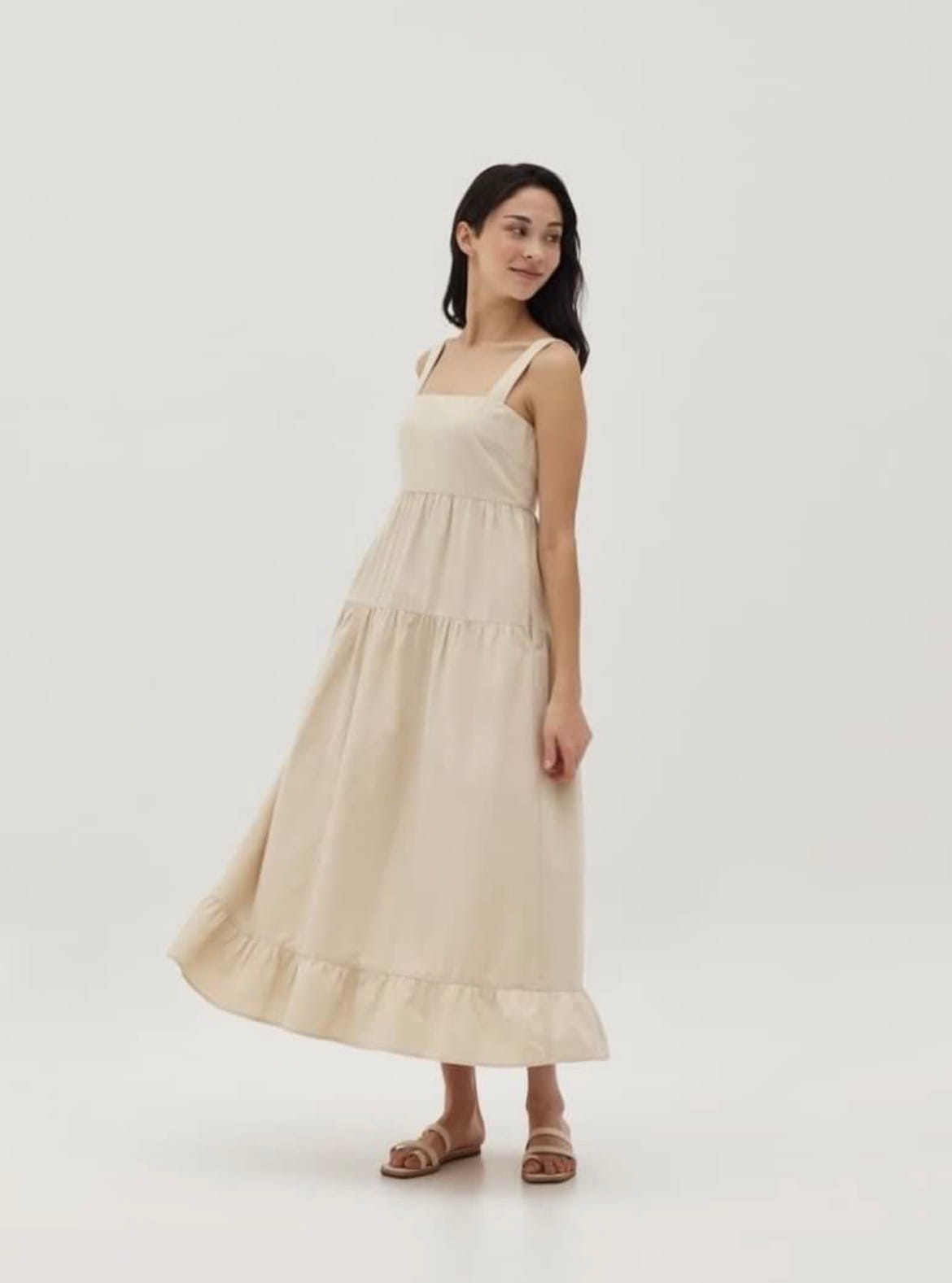 Love Bonito LB Leona Linen Tiered Maxi Dress