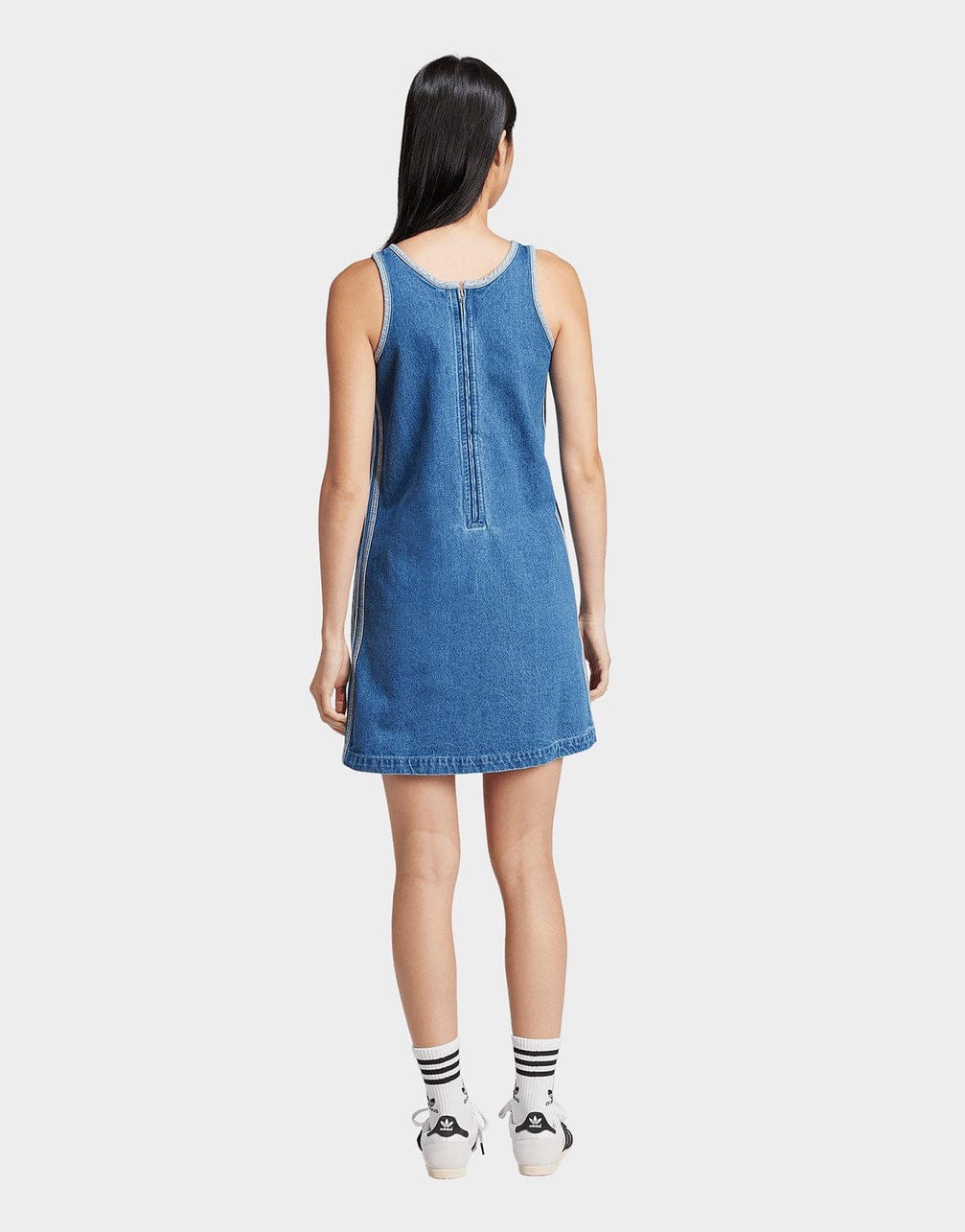 Adidas Adidas Blue Denim Tank Dress - Photo 4
