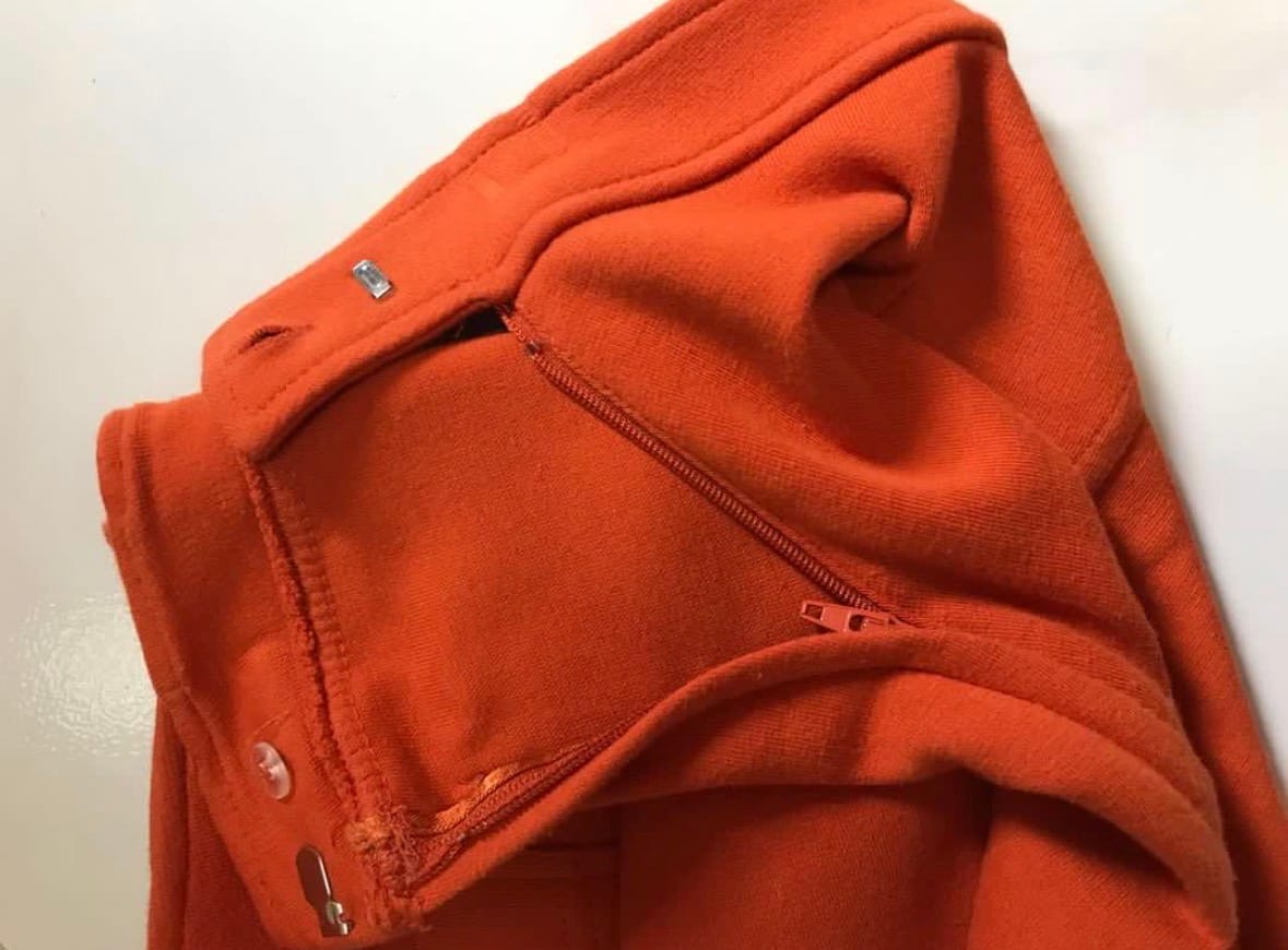 H&M Cute H&M orange mini skirt (XS) - Photo 4