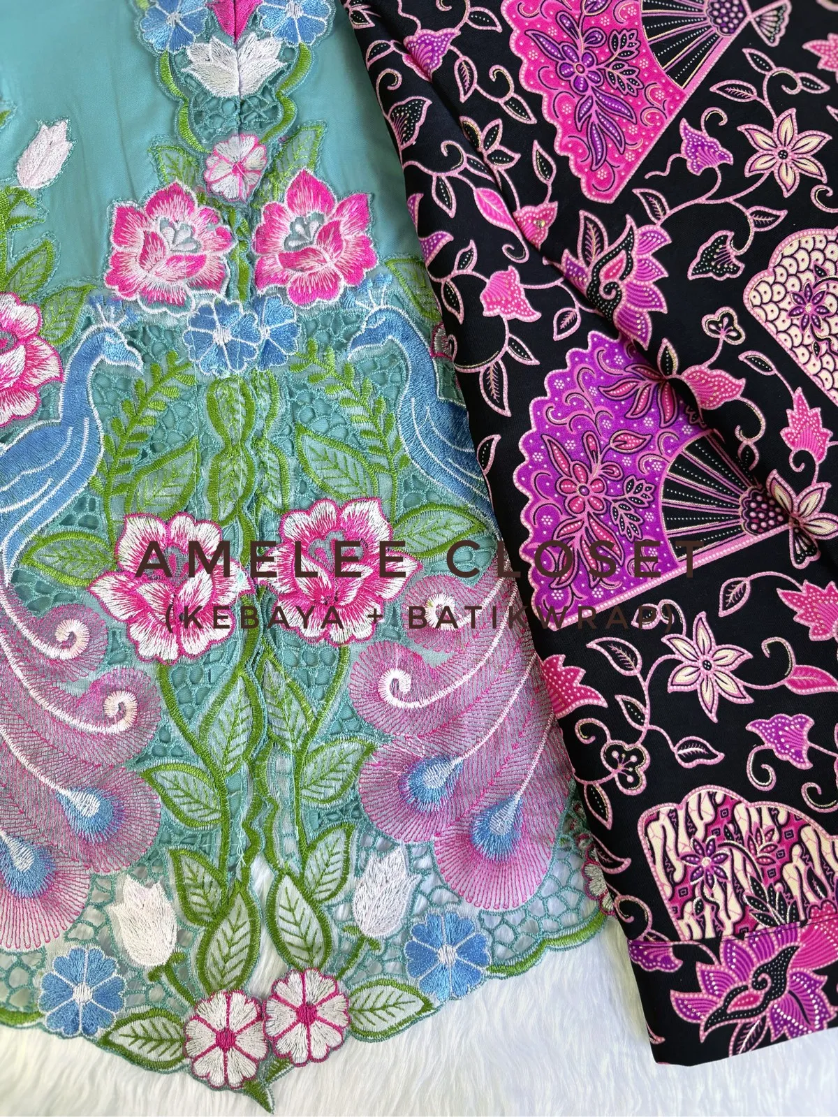 Kebaya Embroidered Peacock