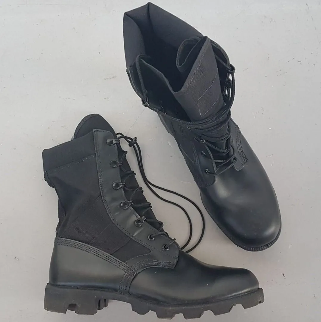WP Original WP Boots, Black Leather Boots, US 8, UK 7, EU 41, Vintage Tactical Boots, High Top Safety Shoes, Waterproof, Cosmopolitan, Retro Heavy-Duty Boots, Sophistication, High Performance, Foot Protection, All Terrains, Hiking, Trekking, Adventures - Photo 7