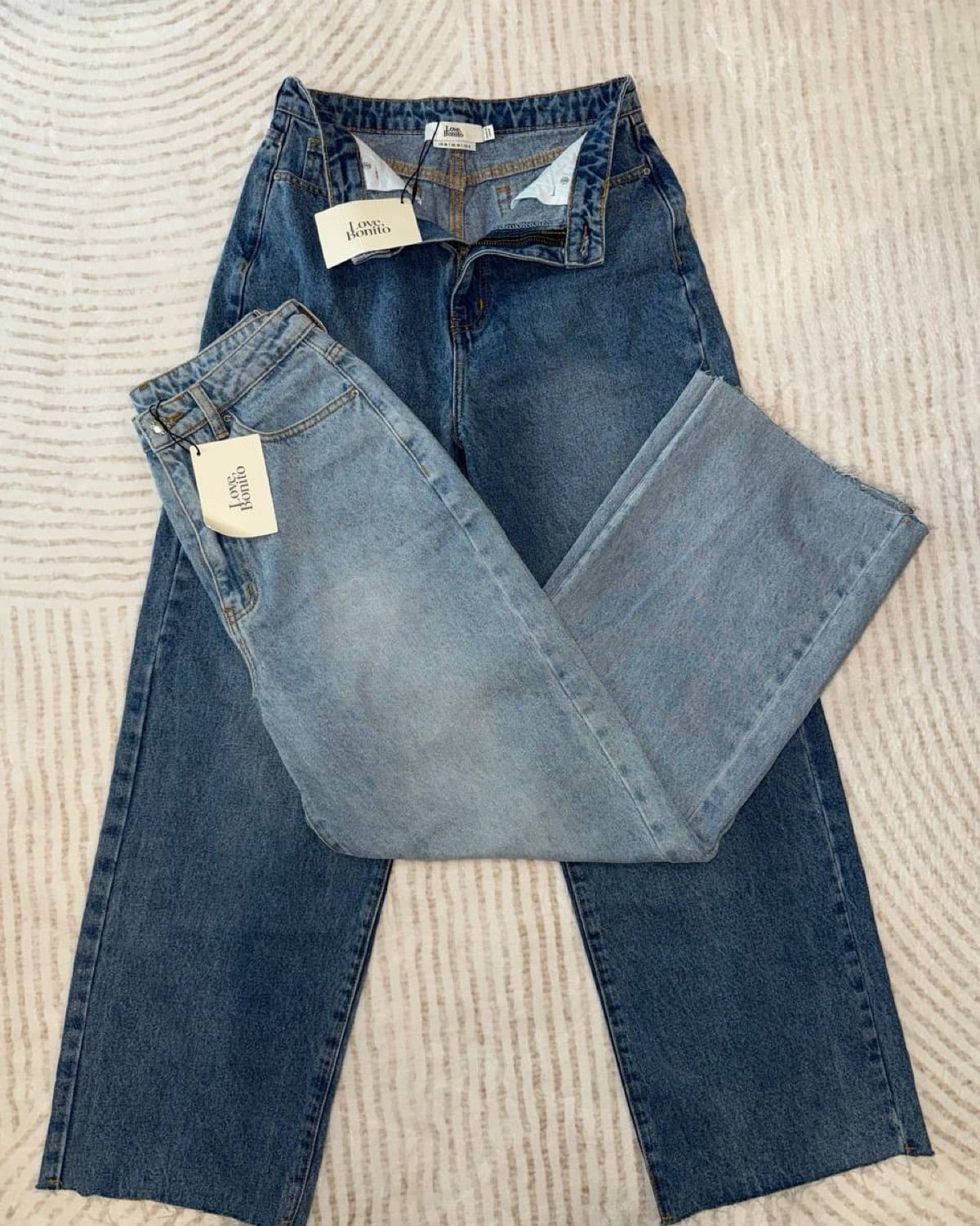 love bonito  - 🩵light denim washed jeans