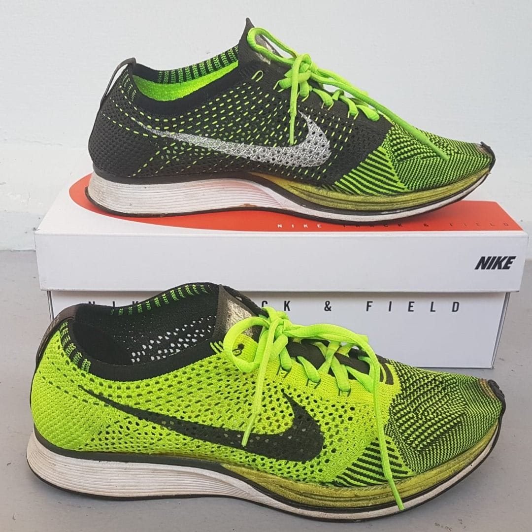 Nike Flyknit Racer OG Volt Sneakers - Bold & Comfy Vibes