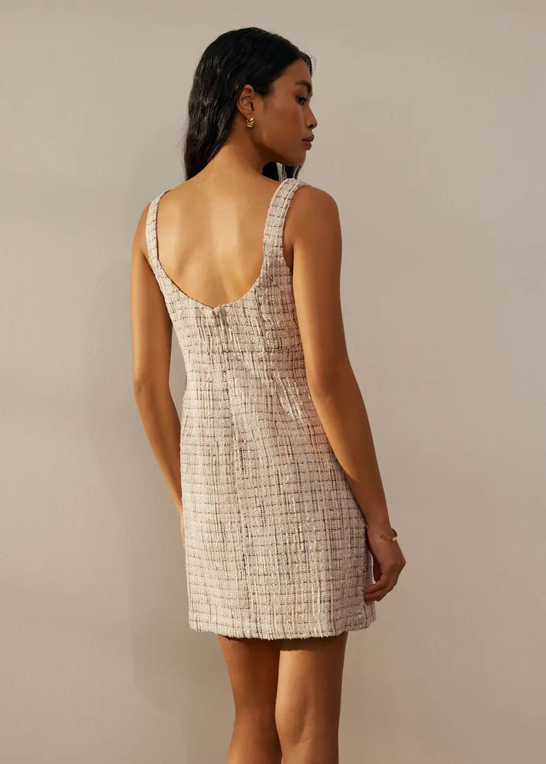 Love, Bonito Love Bonito Tweed Sweetheart A-line Mini Dress - Photo 4
