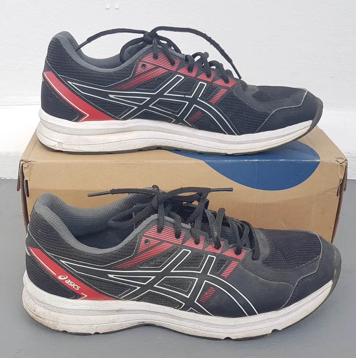Asics Original ASICS GEL-JOLT Running Shoes, JAPAN, Classic Black & Red Model, US 10.5, UK 9.5, EUR 44.5, CM 28.25, Cosmopolitan, Daily Sneakers, Sophistication, Streetwise, Urban Style, Pop Culture, Cult Street Fashion, Roadster, Everyday Shoes - Photo 6