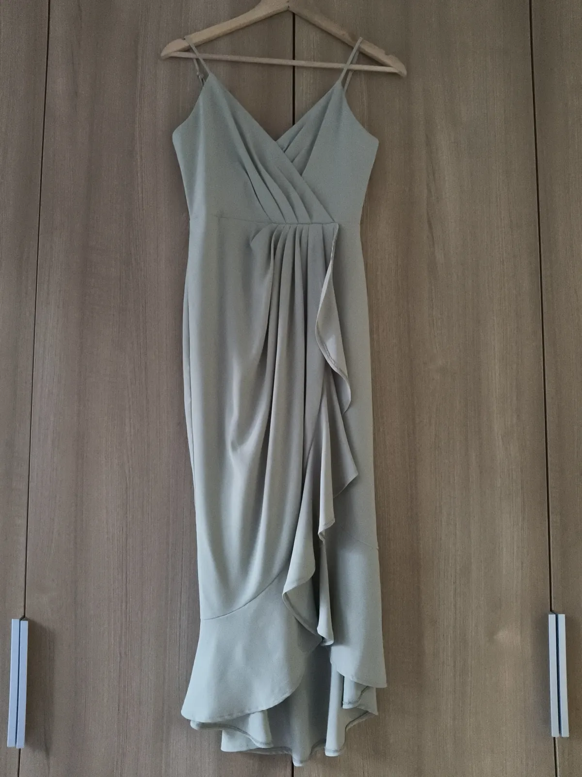 Doublewoot  Doublewoot Sage Green Evening Dress