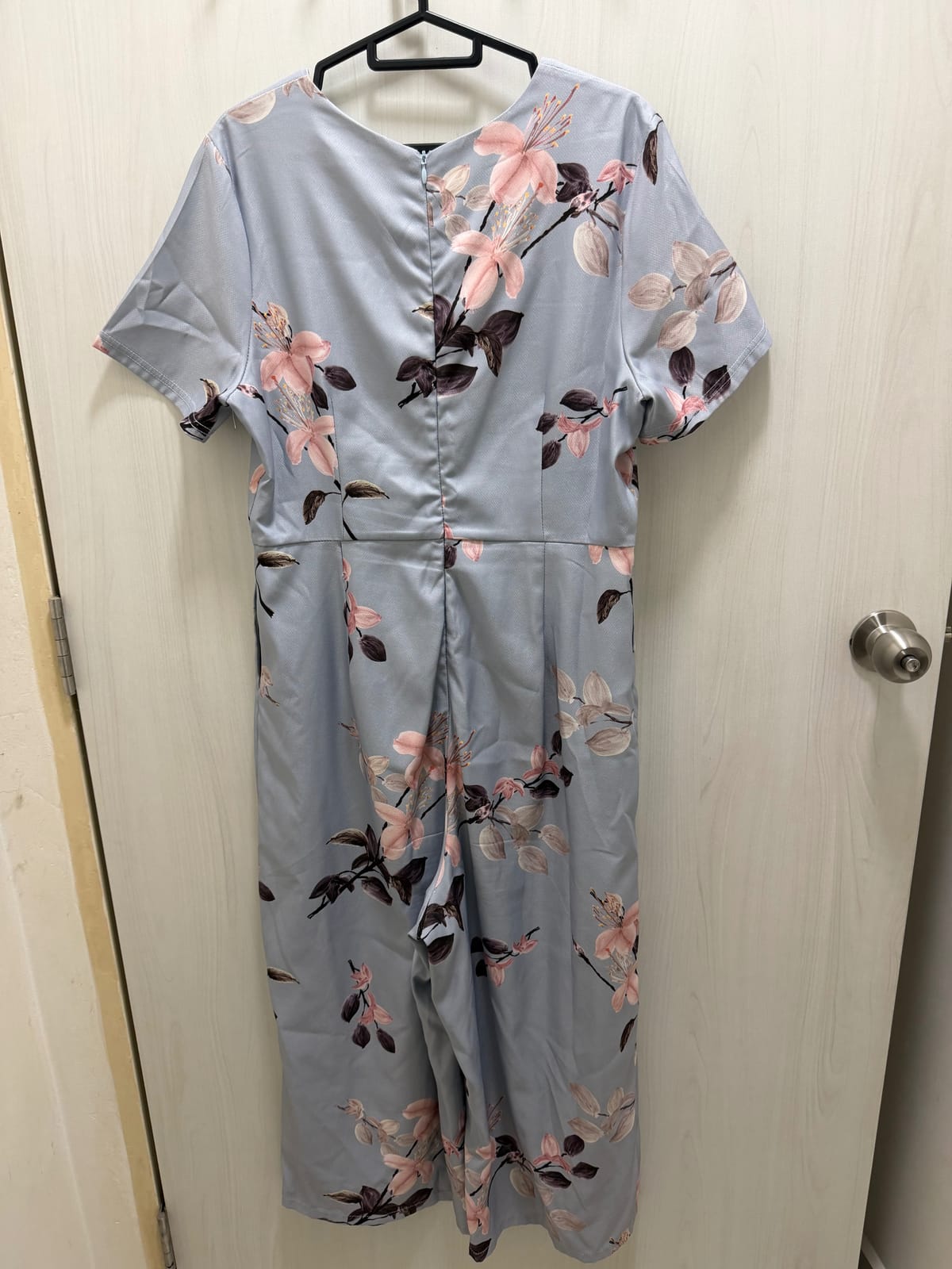 Floral Pastel Blue Midi Jumpsuit - Photo 2