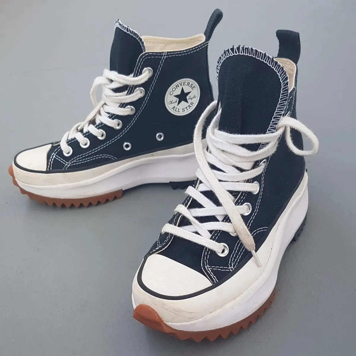 Converse Exclusive Converse Run Star Hike Trainers, US 5.5, UK 4, EUR 36, RETAIL $213, Cool Black & White Chucky Platform Shoes, Hi Boots, Converse x JW Anderson High Top Sneakers, Luxury Living, Pop Culture, Hip Hop, Rock Star, Cult Street Fashion, Roadster - Photo 7