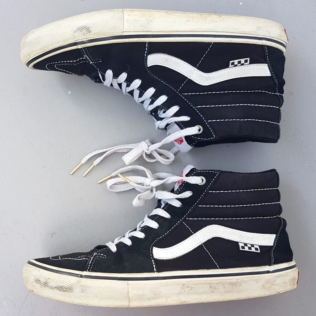VANS Original VANS Designer Sneakers, SK8-HI Skateboarding Model, Cool Black & White Ankle-Top Shoes, Cosmopolitan, Old Skool Pro, US 11, UK 10, EUR 44.5, CM 29, OFF THE WALL, POP CUSH, Streetwise, Sophistication, Roadster, Pop Culture - Photo 5